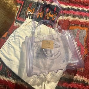 Medium Clear Jelly Telfar NWT and duster bag